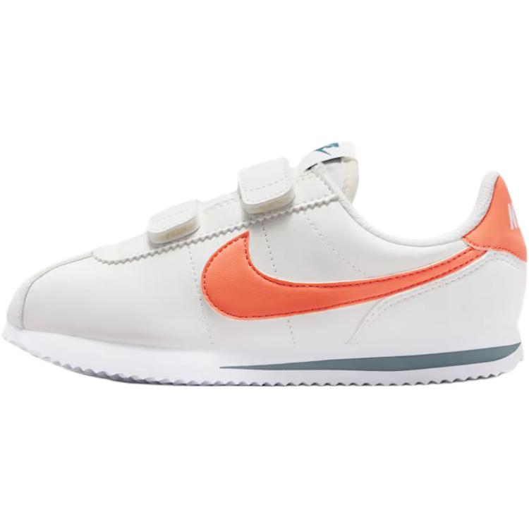 

Nike Cortez Comfortable Fit Low Top Casual Shoes Kids sneakers White Orange IQ7636-109 28