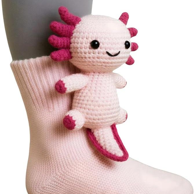 גרבי חיות תלת-ממדיות סרוגות גרבי עצלן מחבק סרוגות ביד למגרב חג המולד נשים