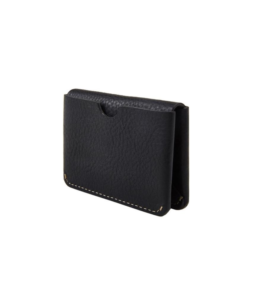 Brassboats Vegetable Leather Business Card Case (Black)