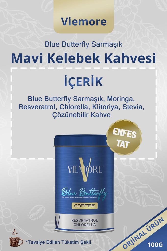 Viemore Blue Butterfly Vine Extract RESVERATROL Coffee - Blue Butterfly Coffee 100g