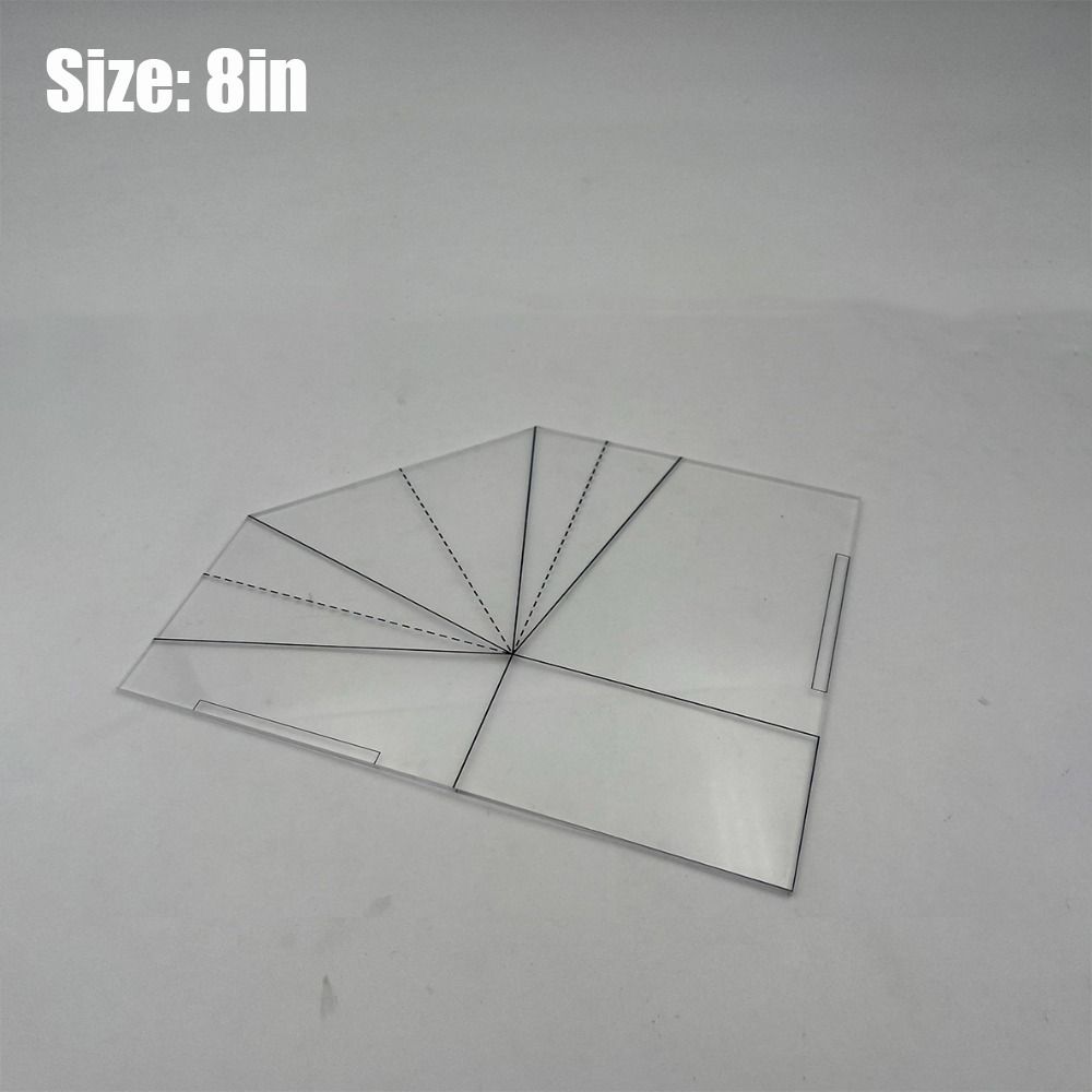 

Прозрачный шаблон для шитья корзины для продуктов, акриловый шаблон для квилтинга сумки, для любителей шитья 8in