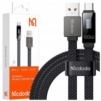 Mcdodo Καλώδιο Γρήγορης Φόρτισης USB-C Για Samsung Xiaomi Type C 6A 100W 1M LED