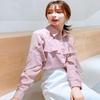 Chiffon Shirt Women&#039;s Fashion Long-sleeved Shirt Korean Loose Western-style Blouse Ladies&#039; Shirt