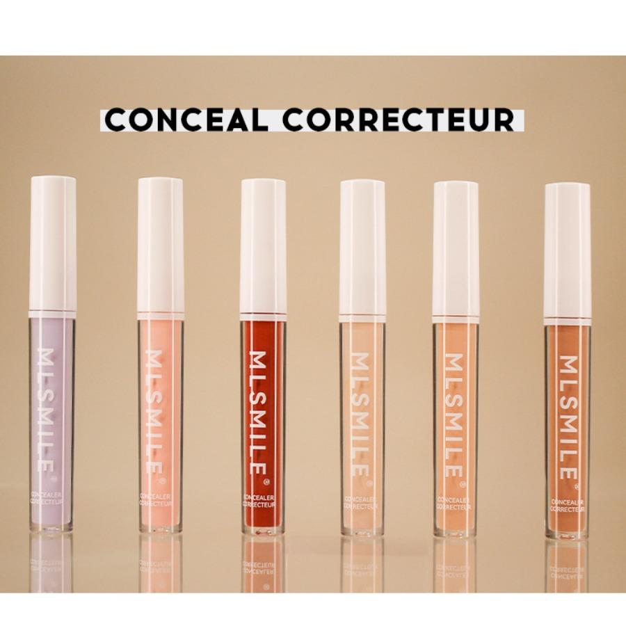 MLSMILE Colored concealer, facial brightening, contouring, darkening, eye circles and tear troughs toner foundation