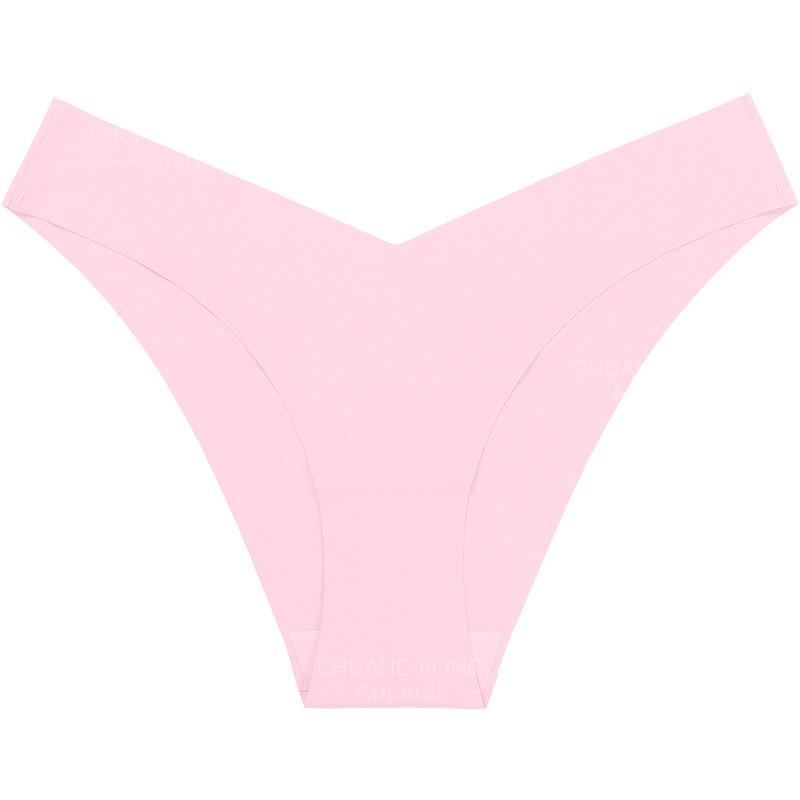 Jednodílné bezešvé spodní prádlo s nízkým pasem a plus size pro dámy, z ledového hedvábí, s tenkým bavlněným klínem, prodyšné, sportovní fitness kalhotky