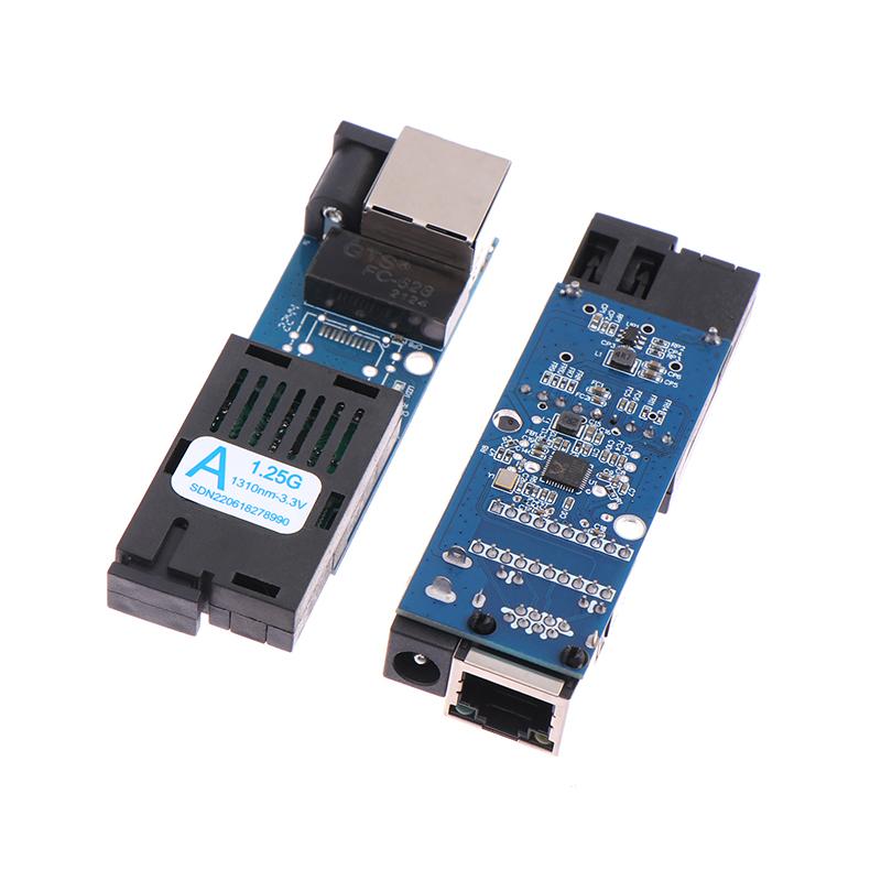 Mini Gigabit Fiber Optical Media Converter 1000Mbps Single Mode 3-5Km Upc/Apc Sc-Port A/B Port