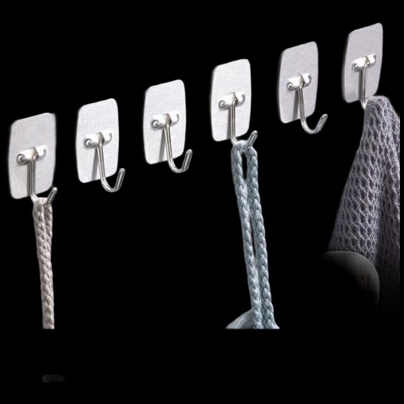 Stainless Steel Punch-Free Adhesive Hooks