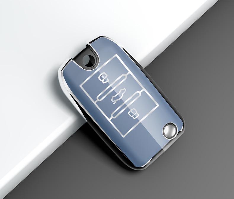 Compatible Key Case for MG 3/5/6, ZS, New Energy, HS, Rui Xing, and MG6 Pro - Third Generation Car Buckle Package