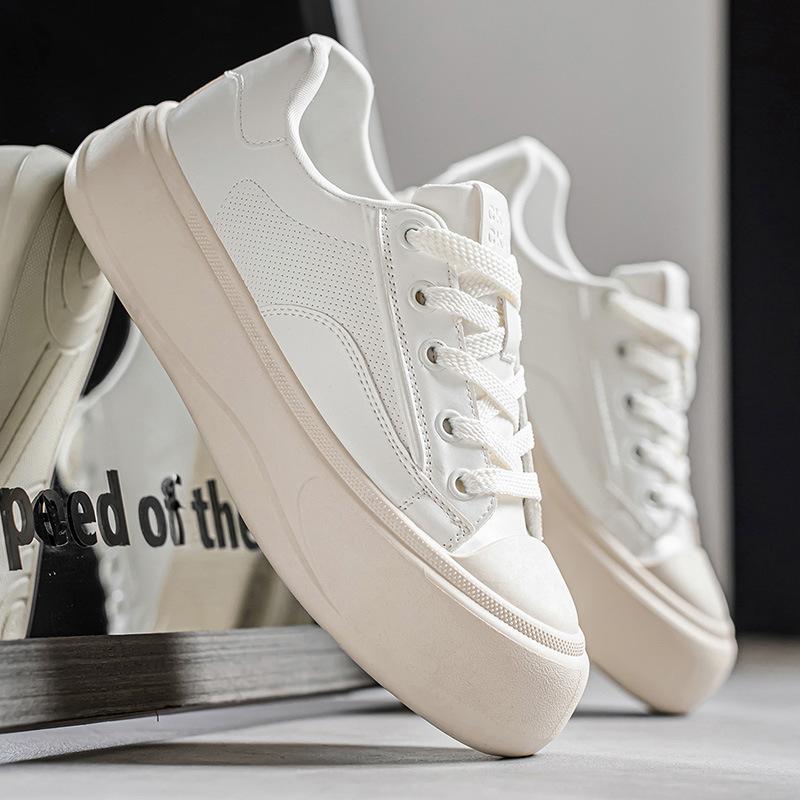 New autumn outdoor thick-soled wear-resistant casual shoes, youth leather board shoes
