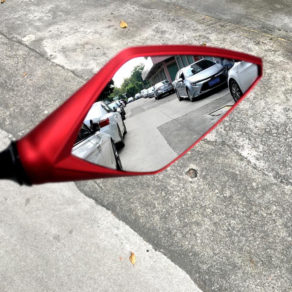 2Pcs/Pair Motorcycle LED Turn Signals Rearview Mirror Scooter E-Bike Rear View Mirrors Back Side Convex Mirror