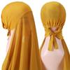 Chiffon Chiffon Shawl 175*70cm Head Scarf Easy Wear Headwrap Turbante  Cultural Wear