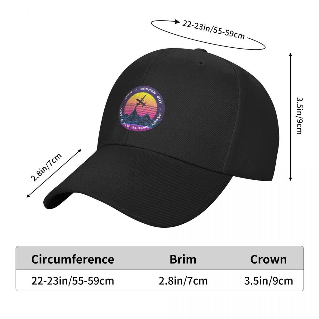 Sky King - Gewoon een Gebroken Man Baseballpet Snapback Pet Grote Maat Hoed Paardenhoed Dames Heren