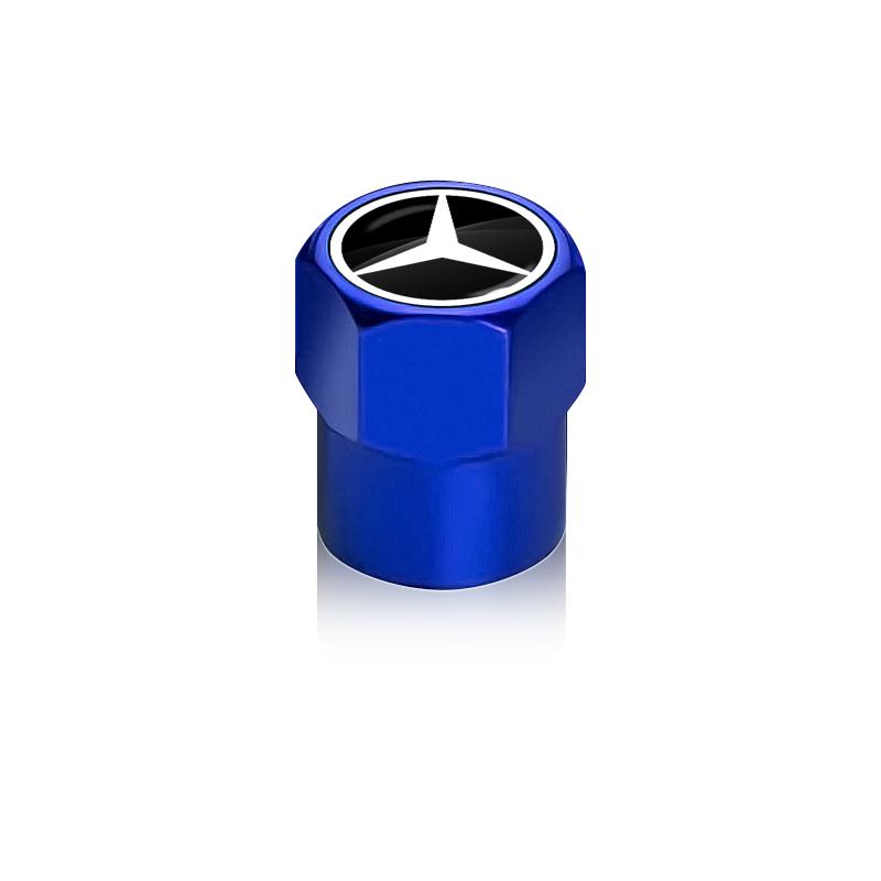 4 stk Bilhjul Dekk Bolt-in Ventilkapsler Merke Bil Tilbehør For Mercedes Benz W205 W177 W212 W213 W221 W220 W176 ML G63 E63 GT AMG