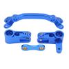 Aluminiumlegierung Lenkungsteile Set Leicht Stark Einfach zu Installieren RC Auto Lenkungskomponente Blau