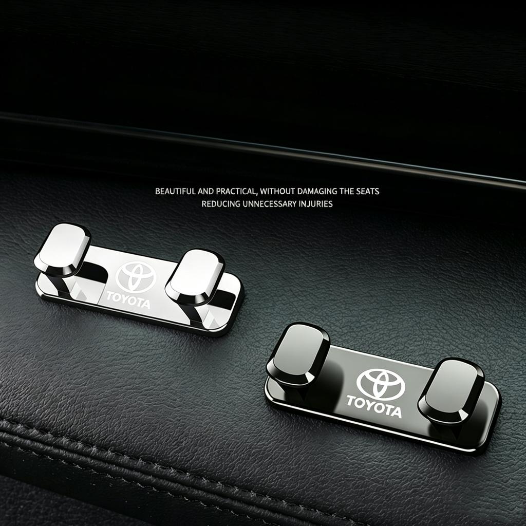 VKAE4 Storage Hooks For Toyota Camry Yaris RAV4 CHR Corolla Prado hulix prius verso Zinc Alloy Car Interior Organize Tool Accessories