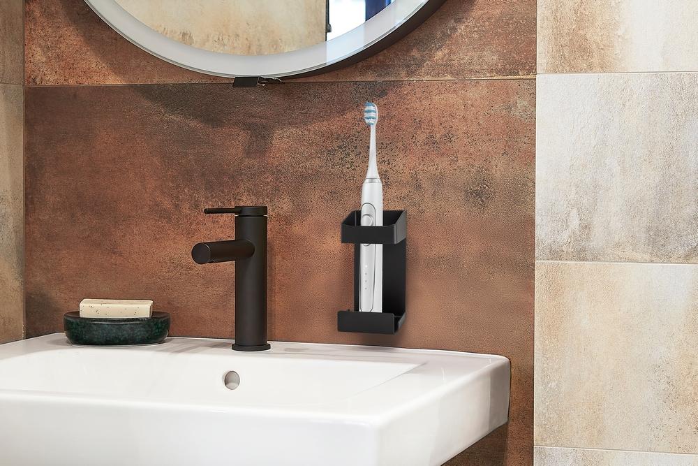 Electric toothbrush holder AWD INTERIOR 2016, glued, black matte