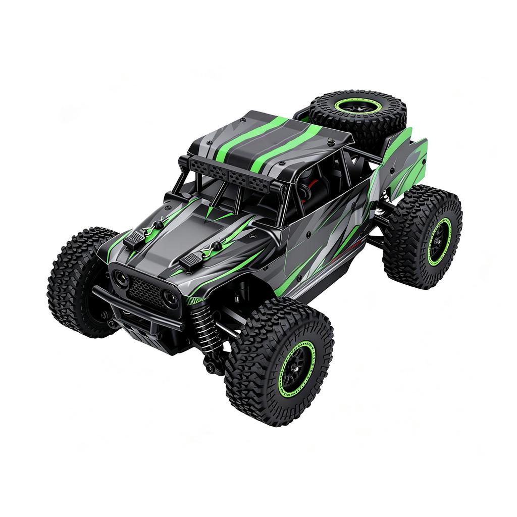 1 18 Scale RC Car, 2.4GHz 4WD 45 Km h High Speed Off Road Remote Control Vehicle with LED Lights