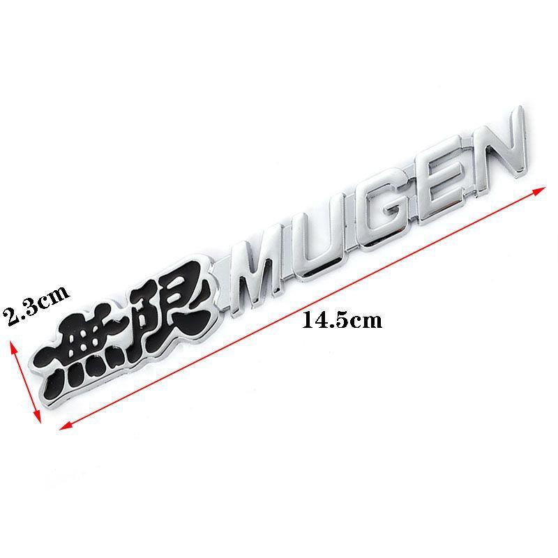 MUGEN Metal Car Sticker for Honda Body & Tail Emblem