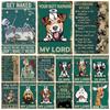 Vintage Your Butt Napkins Metal Poster My Lady Tin Sign Plates Bathroom Rules My Lord Wall Decor Printing Home Decor WY