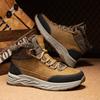 Herren Schnee Stiefel Winter Hohe Sneaker Plüsch Warm Winterstiefel Outdoor Rutschfest Wanderschuhe Leder Knöchel Stiefel Botas Hombre