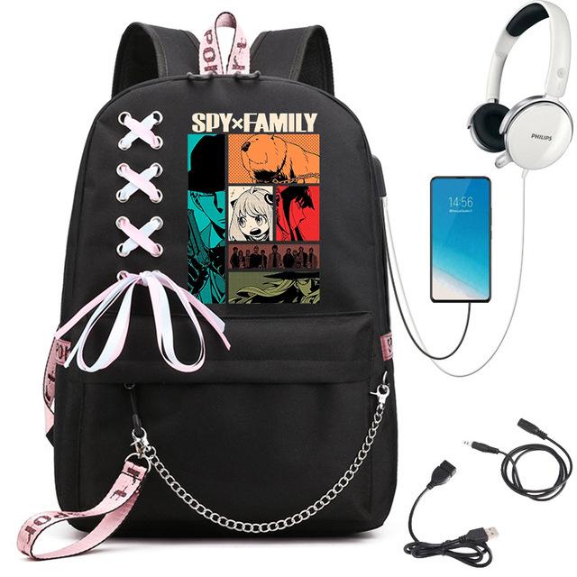 Spy Play House Anime Student School Bag Teen Girl Adult Backpack