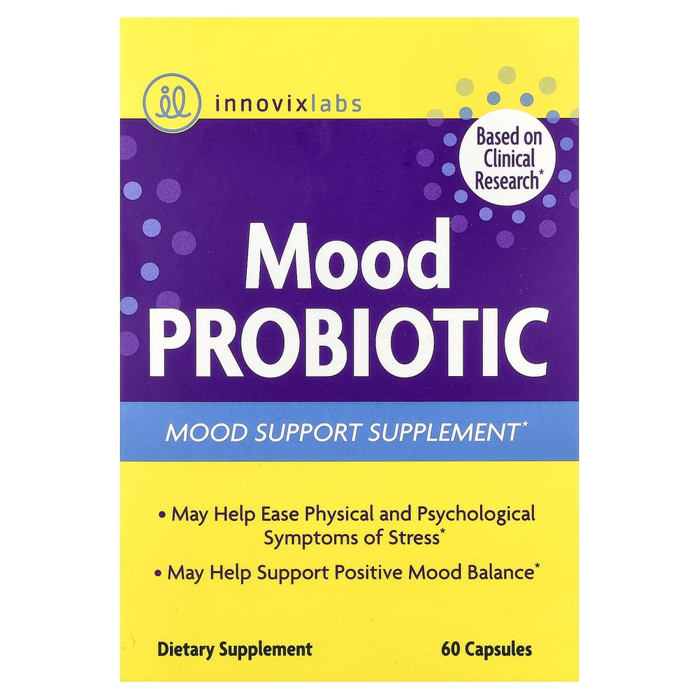 InnovixLabs Mood Probiotic Emotional Stability Supplement, 60 Capsules