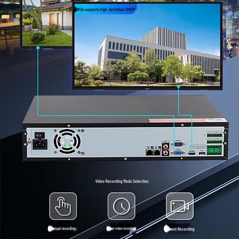 Dahua 16-Channel 4-Bay Smart Network Video Recorder (NVR) CN plug (adapter included)