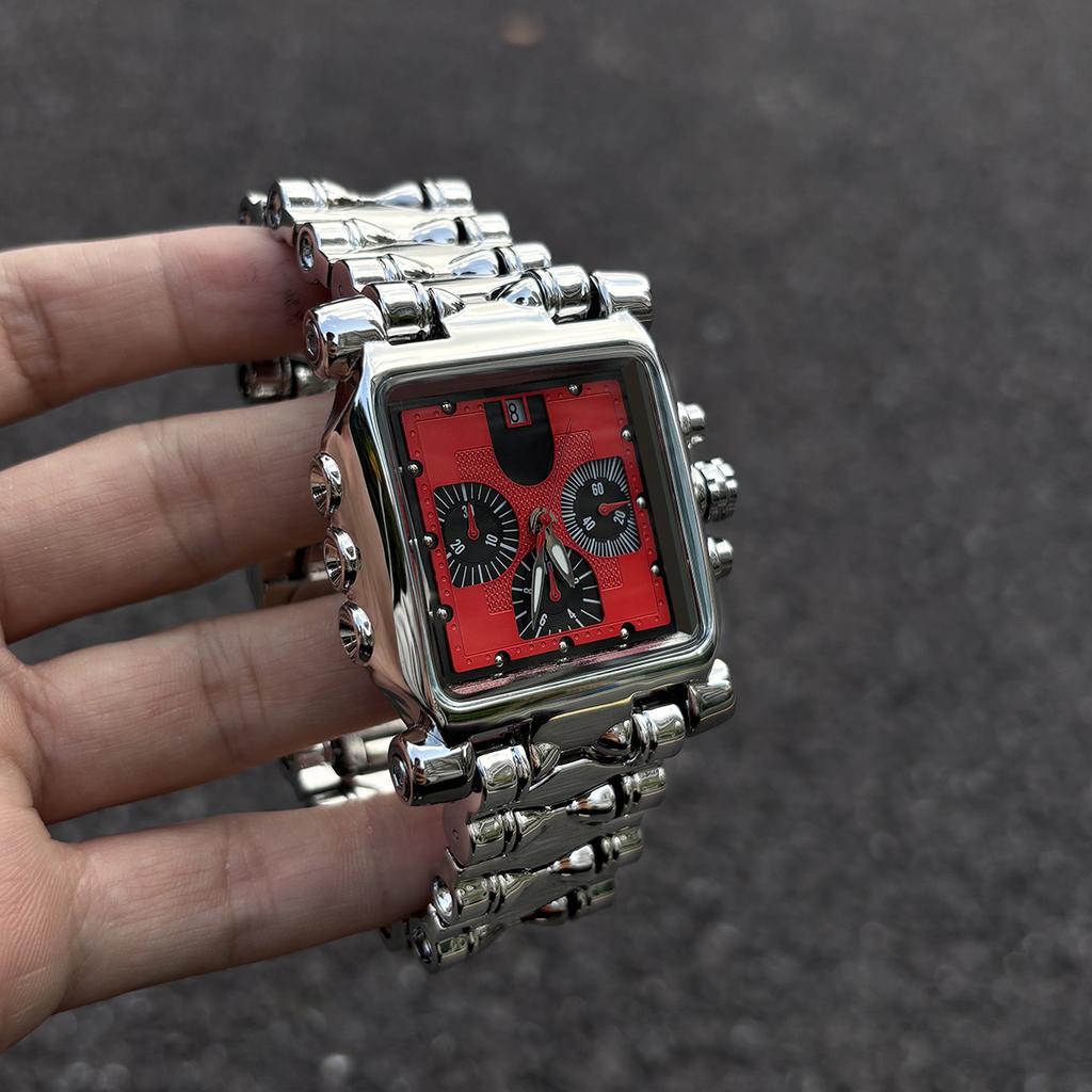Big High Quality Six needles Multifunctional Quartz Watch Men Antique Alabaster Industries Y2K Personalize Unique AAA Men Watch