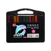Acrylic Marker Pen Triangle Black Rod Soft Tip Layable Color Art Paint Pen For Kindergarten Student Hand Painting Diy Graffiti