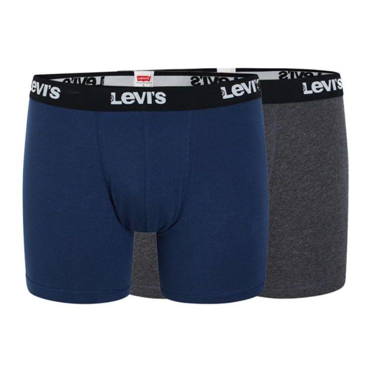 

Levis Color Block Letter Jacquard Comfortable Mid-Rise Boxer Briefs Men underwear 87619-0061 L