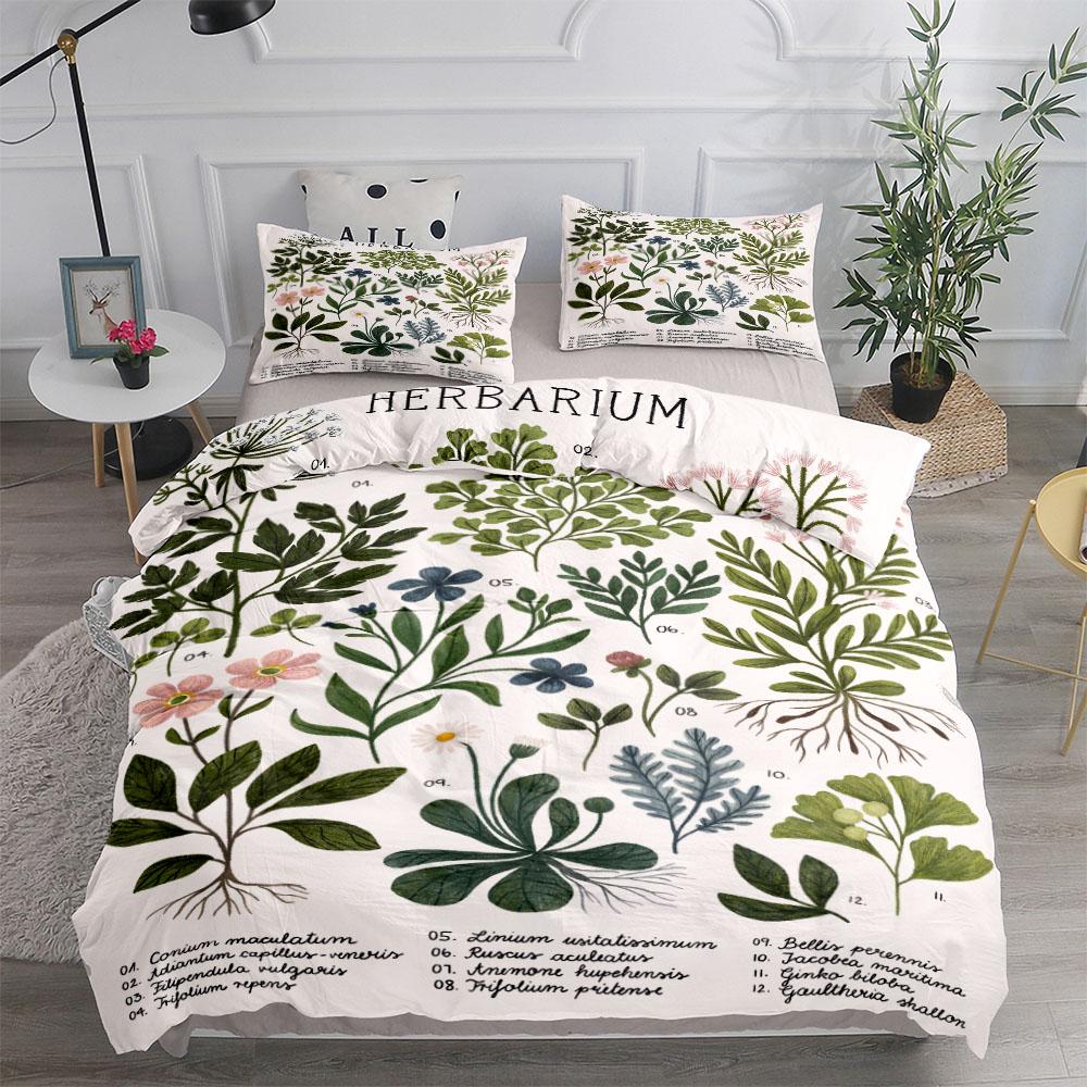 Botaniczna Sztuka Zestaw Poszwy na Kołdrę Pojedynczy Bliźniaczy Podwójny Queen King Cal King Rozmiar Zestaw Pościeli
