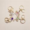 Rhinestone Crown Water Drop Keychain Pendant