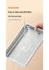 304 Stainless Steel Dumpling Tray: Food Grade Quick Freeze & Fresh-Keeping Box for Refrigerator Storage