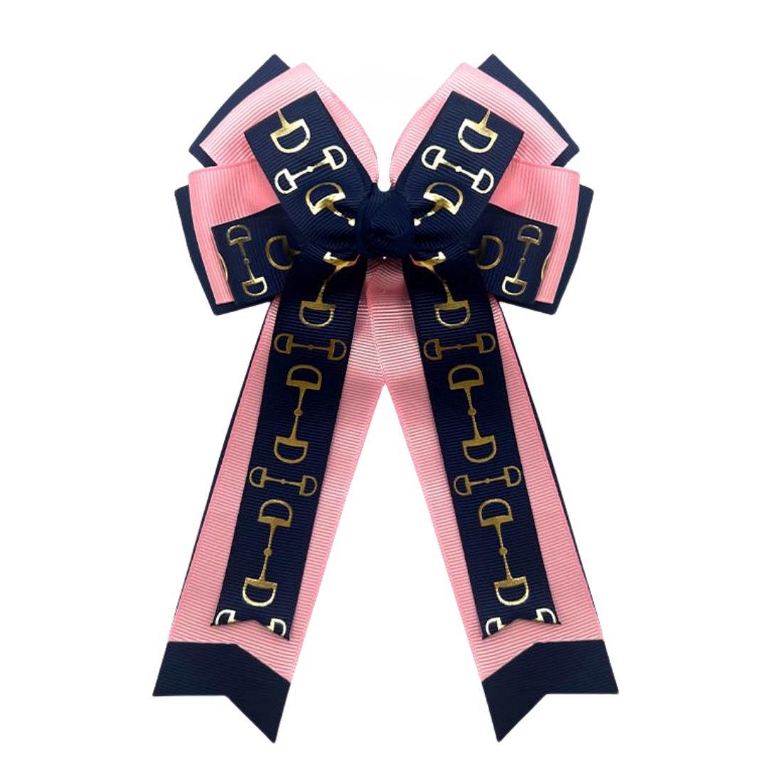 Children s Equestrian Bow Hair Clip - Princess Ribbon Accessory Hair Clip