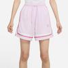 Nike Dri-Fit Fly Embroidered Logo Loose Sports Casual Breathable Shorts Women Shorts Pink DM7906-695