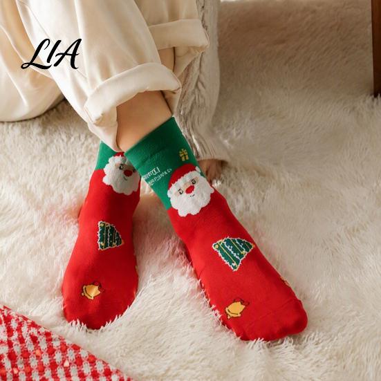 Holiday Season Stocking Stuffers Christmas Socks for Men And Women, Soft Combed Cotton Crew Winter Socks, Novelty Colorful Footwear Wear Party