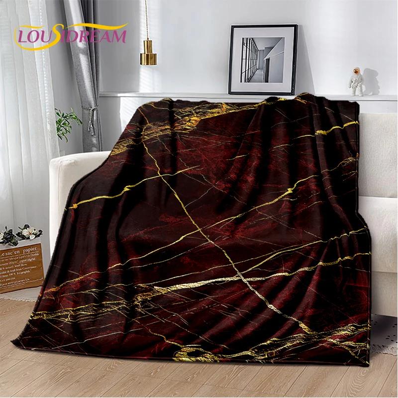 2025 New Style Colour Gold Marble Luxurious Blanket,Soft Throw Blanket for Home Bedroom Bed Sofa Travel Picnic Cover Kid Gift