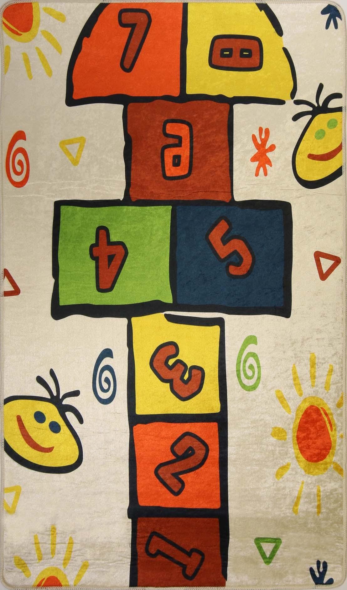 Tapis chambre enfant 120x160 cm Polyester Marelle Multi 120x160 cm