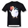 Camiseta Preta Dodo Fofo ARK Survival Evolved Animais Pré-históricos Jogo Homme Camisetas Tee Algodão Puro Oversize Manga Curta