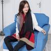 Autumn and Winter Thickened Warm Cloak Versatile Imitation Cashmere Plaid Jacquard Shawl Scarf Women