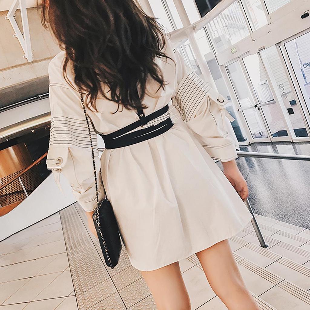 Women Synthetic Leather Plastic Alloy  Pin Buckle Adjustable Harness Waist Belts