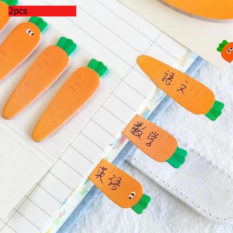 

Carrot Sticky Cute Cartoon Notebook Tearable N Times Gift Transparent Index Sticker Memo Pad Kawai Stationery Office Supplies)