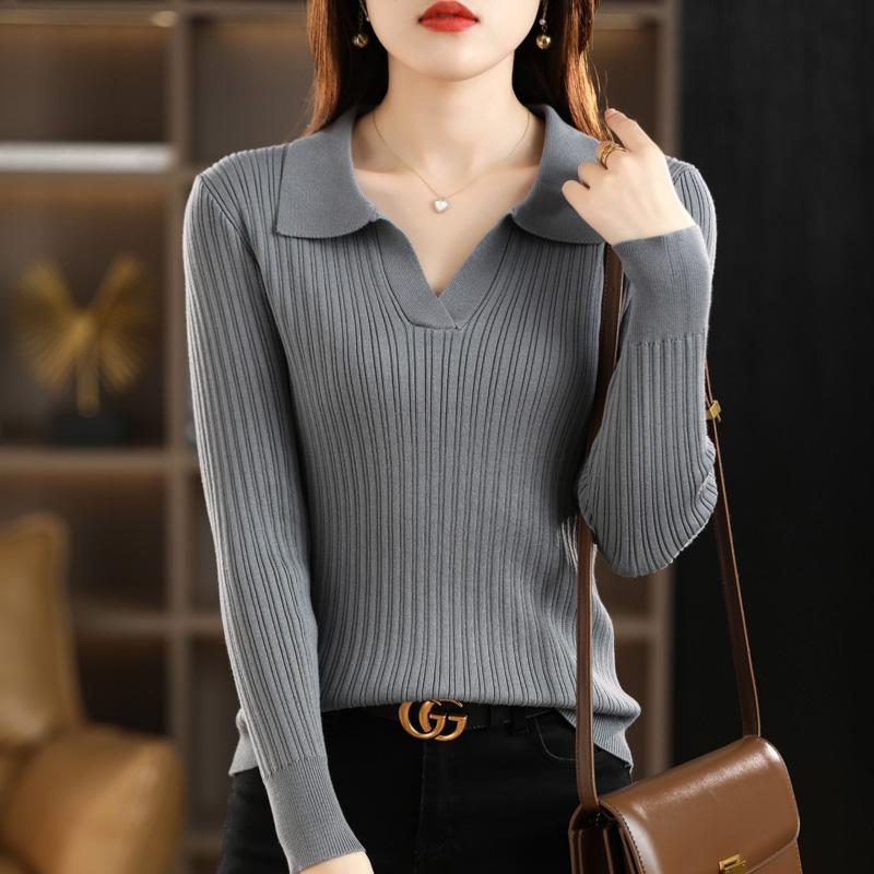 Women Sweater MODERN NEW SAGA Spring Slim Wool Sweaters Knitted Pullover Soft Warm Autumn Female Jumper Knit Top