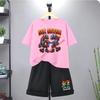 67 Tricou Copii 3-12 Ani Vară Șase Șapte Imprimeu Mânecă Scurtă Drăguț Amuzant Modă Băieți Fete Copii Mici Top+Pantaloni Scurți Set Casual 2 Buc