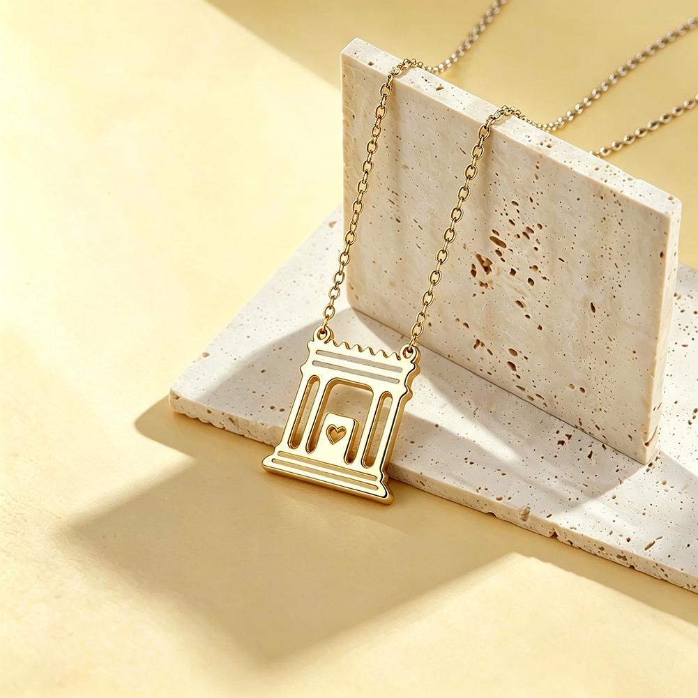 Beit HaMikdash Jerusalem Anhänger Halskette Heiliger Tempel Jüdischer Schmuck Geschenk für Sie oder Ihn Jüdische Geschenke
