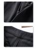 2025 Women's Gray Wide-Leg Floor-Length Pants - Summer Slimming, Loose Fit with a Drapey High-End Feel