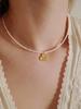 Melting Heart Tulip Pearl Choker