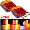 1/2pcs Rear Tail Lights Brake Stop Car Truck LED Rear 12V Lights Rear Lamp Waterproof Tailight Warning Parts for Trailer Caravan