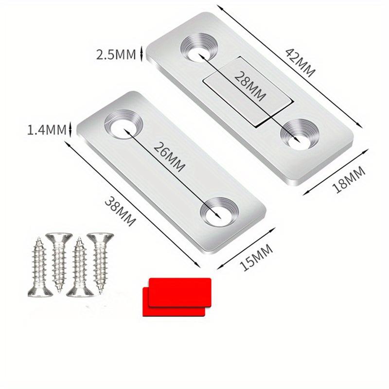 

5 шт. Ультратонкие защелки для дверей шкафов, доводчики, мебельная фурнитура, сильные магниты, кухонные аксессуары