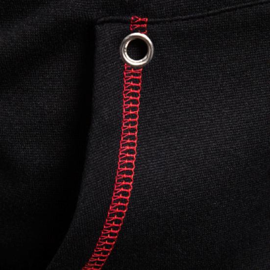 Contrast Colors Hoodie Coat Cardigan Thick Casual Long Sleeve Zipper Men Coat for Daily Wear